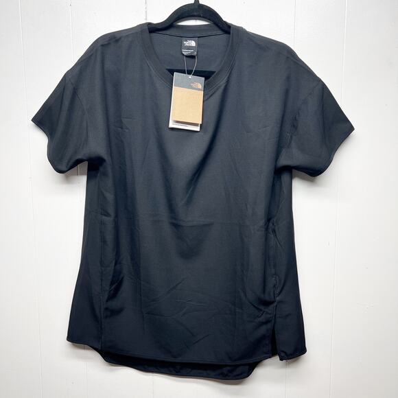 The North Face Women's Short Sleeve Breathable Activewear Black Top Size Small - Picture 1 of 13